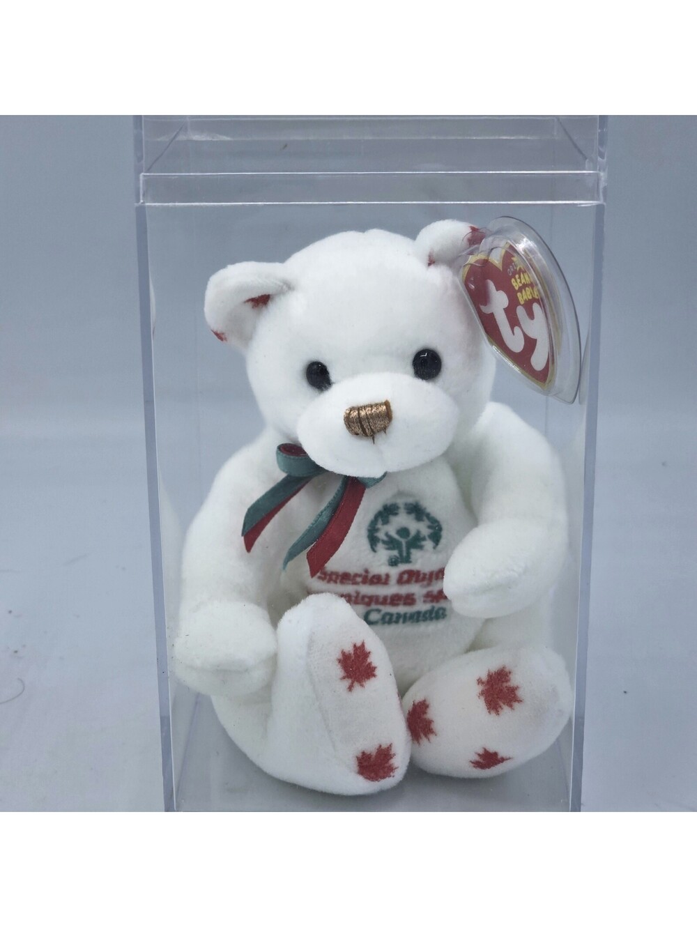 TY Originals Courageousness Bronze Bear Special Olympics Canada w/ Tag Case